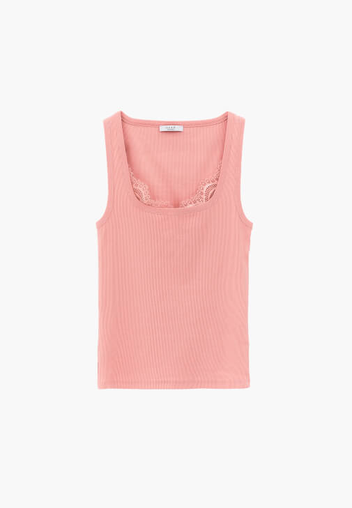 Dantelli Atlet ve Denim Pantolon Kombini