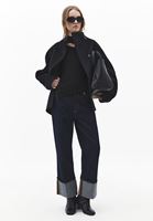 Bayan Siyah Cut-Out Detaylı Tişört