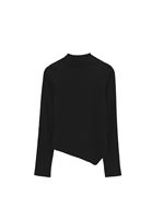 Bayan Siyah Cut-Out Detaylı Tişört