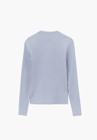 Bayan Mavi Pamuklu Sıfır Yaka Tişört