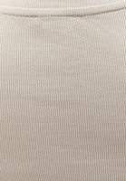 Bayan Bej Pamuklu Sıfır Yaka Tişört