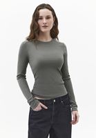 Bayan Yeşil Pamuklu Sıfır Yaka Tişört