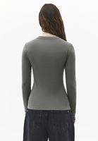 Bayan Yeşil Pamuklu Sıfır Yaka Tişört