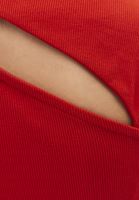 Bayan Kırmızı Cut-Out Detaylı Tişört