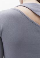 Bayan Gri Cut-Out Detaylı Tişört