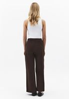 Bayan Kahverengi Ultra Yüksek Bel Wide-Leg Pantolon