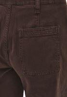 Bayan Kahverengi Ultra Yüksek Bel Wide-Leg Pantolon