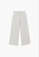 Bayan Bej Ultra Yüksek Bel Wide-Leg Pantolon