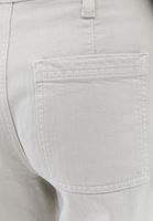 Bayan Krem Ultra Yüksek Bel Wide-Leg Pantolon