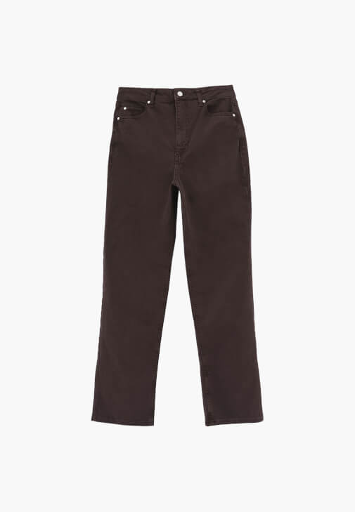 Boru Paça Pantolon ve Gömlek Kombini