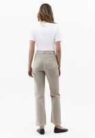 Bayan Bej Ultra Yüksek Bel Straight-Fit Pantolon