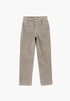 Bayan Bej Ultra Yüksek Bel Straight-Fit Pantolon