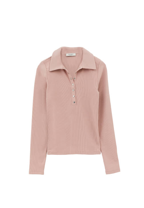 Düğmeli Tişört ve Straight-Fit Pantolon Kombini