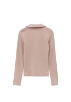 Bayan Pembe Polo Yaka Düğmeli Tişört