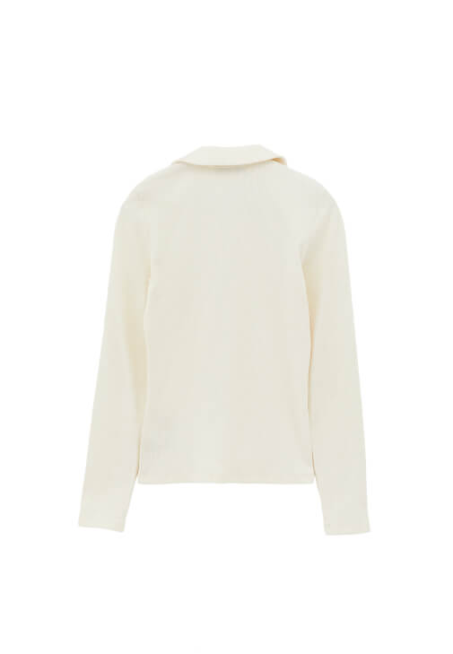 Polo Yaka Tişört ve Barrel-Fit Pantolon Kombini