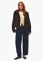 Bayan Sarı Düğme Detaylı Tişört