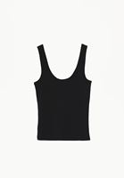 Bayan Siyah Askılı U Yaka Atlet