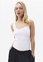 Bayan Beyaz Askılı U Yaka Atlet