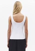 Bayan Beyaz Askılı U Yaka Atlet