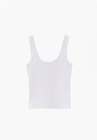 Bayan Beyaz Askılı U Yaka Atlet