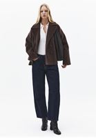 Bayan Krem Polo Yaka Fermuarlı Tişört