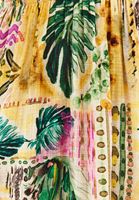 Bayan Çok Renkli Burgu Detaylı Midi Elbise