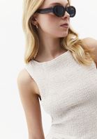 Bayan Krem Gipeli Uzun Elbise