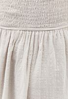 Bayan Krem Gipeli Uzun Elbise