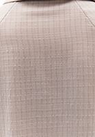 Bayan Bej Balon Kollu Oversize Gömlek