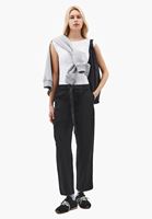 Bayan Siyah Carrot-Fit Pantolon ( TENCEL™ )