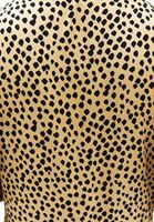 Bayan Çok Renkli Puantiyeli Uzun Elbise