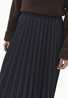 Bayan Siyah Ultra Yüksek Bel Pileli Etek