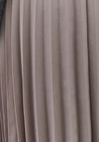 Bayan Gri Ultra Yüksek Bel Pileli Etek