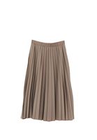 Bayan Gri Ultra Yüksek Bel Pileli Etek