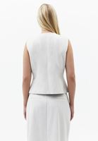 Bayan Krem Pile Detaylı Yelek