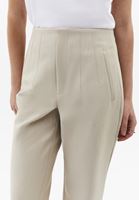 Bayan Bej Ultra Yüksek Bel Carrot-Fit Pantolon