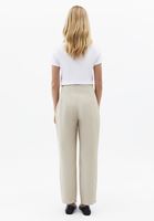 Bayan Bej Ultra Yüksek Bel Carrot-Fit Pantolon