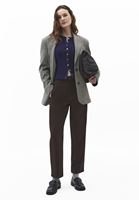 Bayan Kahverengi Ultra Yüksek Bel Carrot-Fit Pantolon