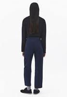 Bayan Lacivert Ultra Yüksek Bel Carrot-Fit Pantolon