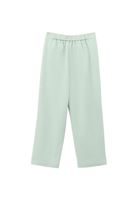 Bayan Yeşil Yüksek Bel Straight-Fit Pantolon