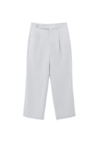 Bayan Gri Yüksek Bel Straight-Fit Pantolon