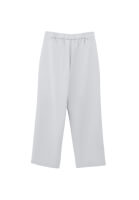 Bayan Gri Yüksek Bel Straight-Fit Pantolon