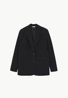 Bayan Siyah Boyfriend Blazer Ceket