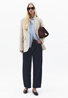 Bayan Bej Boyfriend Blazer Ceket