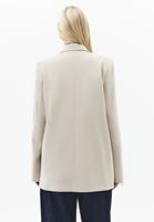 Bayan Bej Boyfriend Blazer Ceket