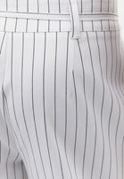 Bayan Çok Renkli Çizgili Barrel-Fit Pantolon