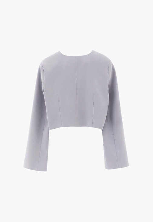 Crop Blazer ve Straight-Fit Pantolon Kombini