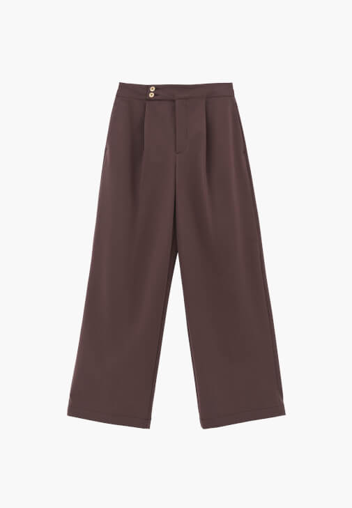 Pileli Pantolon ve Crop Ceket Kombini