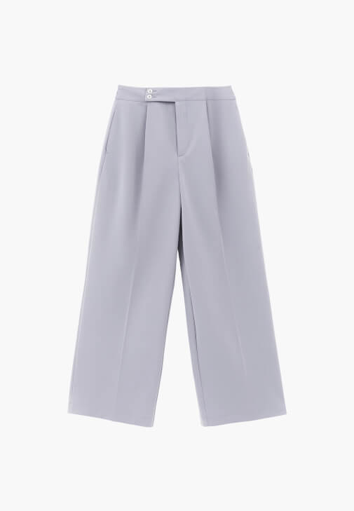 Pileli Pantolon ve Modal Bluz Kombini