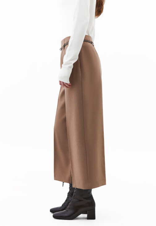 Culotte Pantolon ve Triko Kazak Kombini